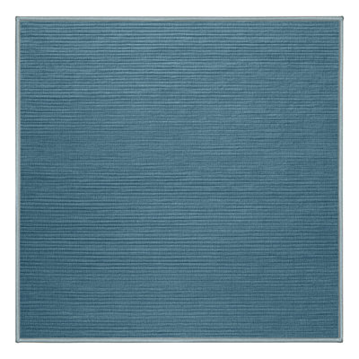 Machine Washable Solid Blue Area Rug