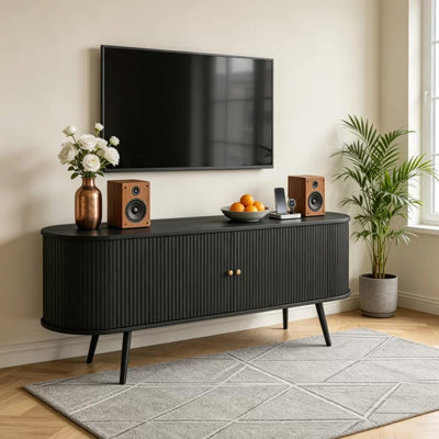 Meuble télé avec rangement en bois Rosene