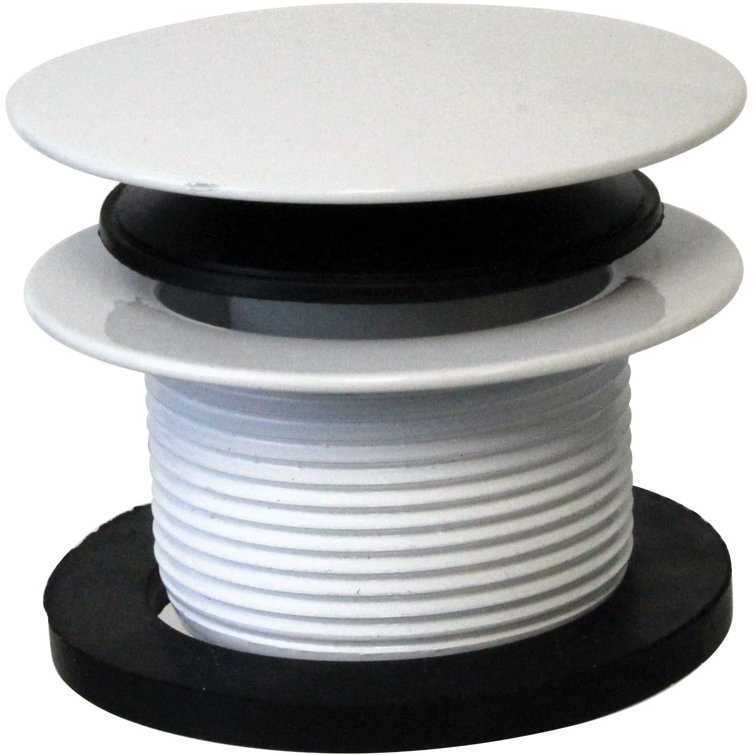 1-1/2" Sch. 40 PVC Tip-Toe Drain Plumber's Pack with Patented Deep Soak 2-Hole Overflow, Elbows and Tee