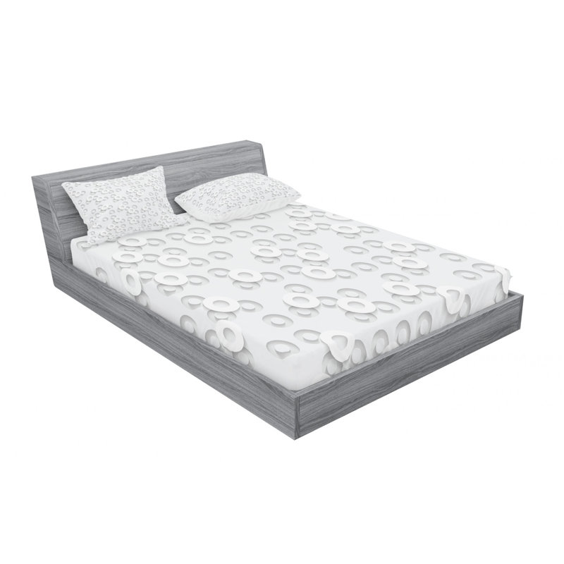 Microfiber Geometric Sheet Set, Full Sheet Set with Fitted Sheet