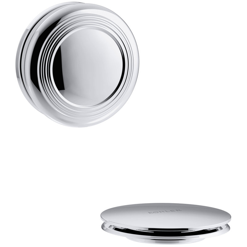 PureFlo Drain Stopper Tub Drain, Polished Chrome