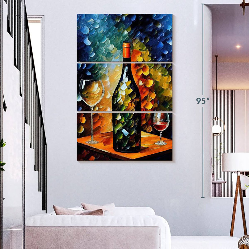 Yarlin Splashy Wine, 74" H x 48" W
