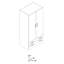 Facile 2 Door Manufactured Wood Wardrobe-41225339