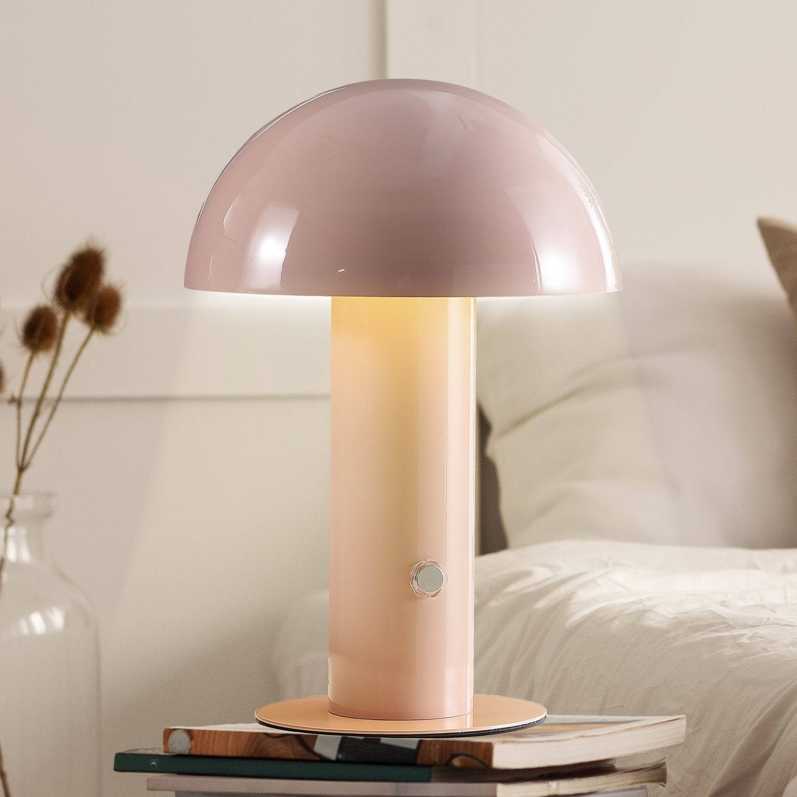 Viv Metal Desk Lamp, Pink
