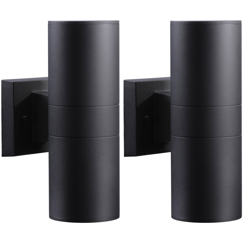 Up & Down Wall Sconces, 18" Waterproof Wall Light, Aluminum Housing, E26 Base, Wall-Mounted Exterior Lamps, ETL & FCC Listed