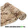 Custom Size Anti-Slip Gel Backing Marble Design Antibacterial Soft Pile Beige Brown Rug Runner by Feet