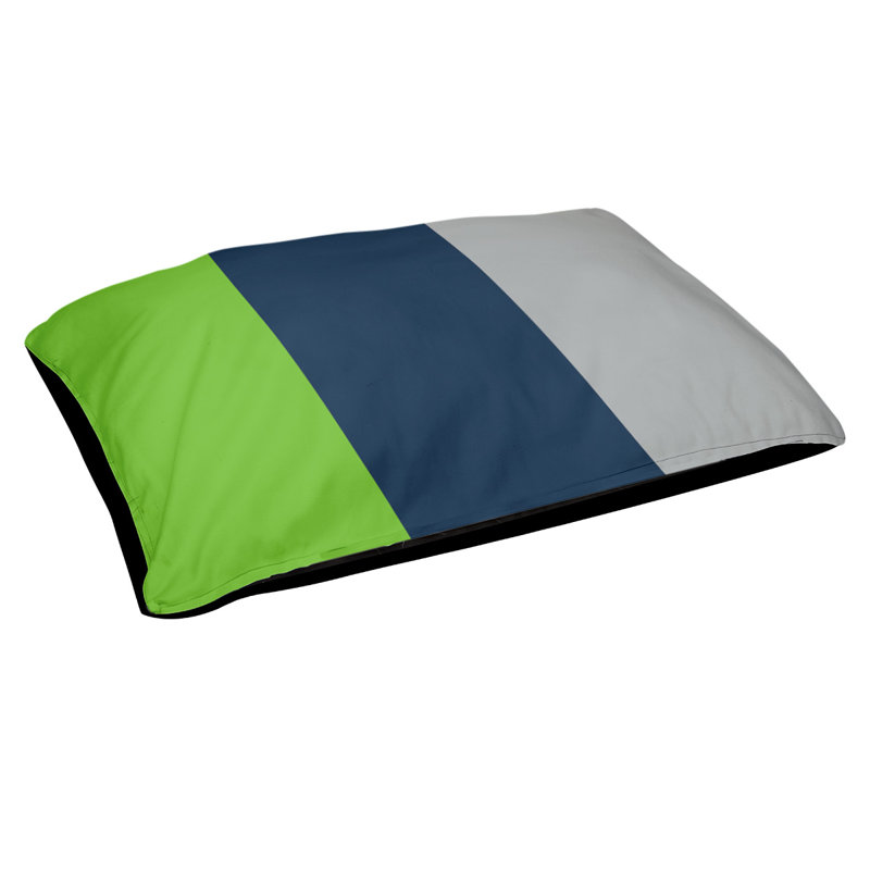 Coussin Detroit, Grand (l 50 po x P 40 po x H 7 po), Grey/Blue