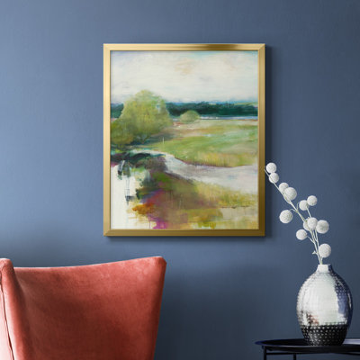 Crossing the Stream Premium Framed Canvas - Ready to Hang