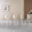 5pcs Dining Table Set (White)