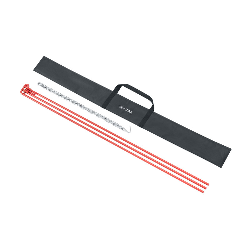 1.5'' x 1.5'' Stainless Steel Fire Pit Stand, Red