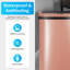 13 gallons Poubelle de cuisine Poubelle de cuisine automatique avec couvercle Capteur de mouvement haute capacité sans contact pour la cuisine Chambre à coucher Bureau Salle de bain Poubelle étanche à l'eau (1)-130181746