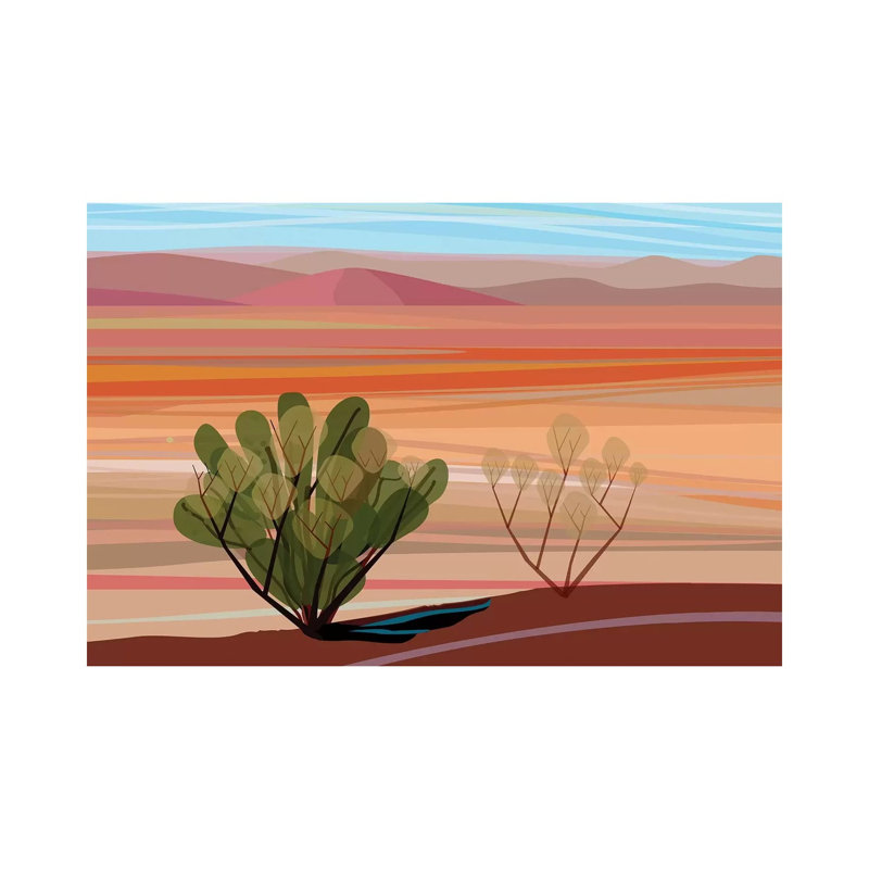 Mojave Desert, Horizontal by Charles Harker - Wrapped Canvas Print, 101.6 cm H x 66.04 cm W x 1.91 cm D