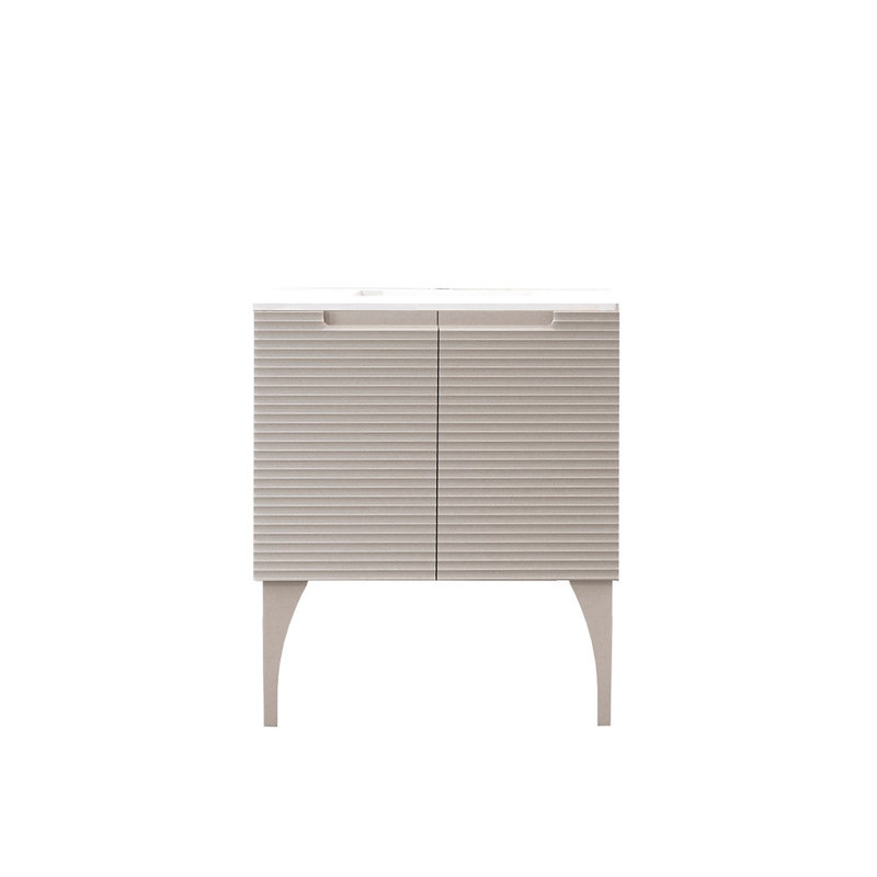 Ensemble de meuble-lavabo simple 32 po Ariyannah, Coton