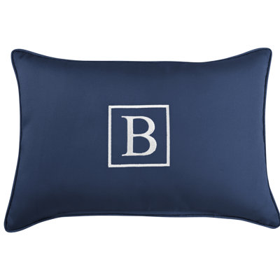 Kerrell Embroidered Sunbrella® Outdoor Throw Pillow