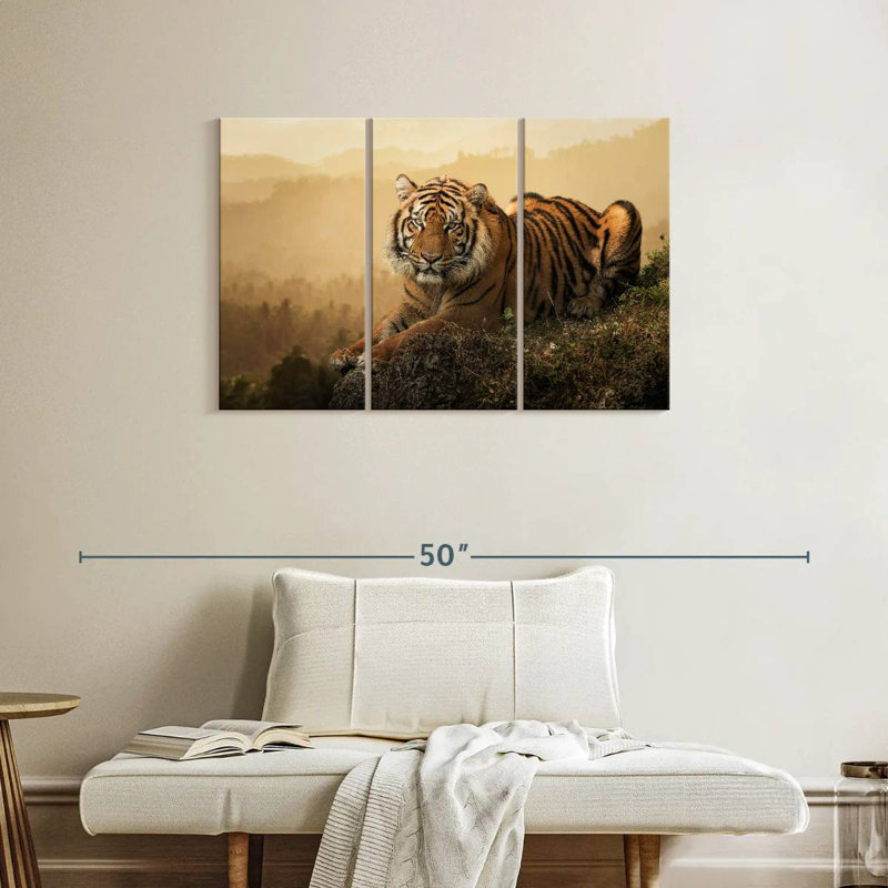 Tigre de Sumatra féroce Brampt, H 24 po x l 38 po