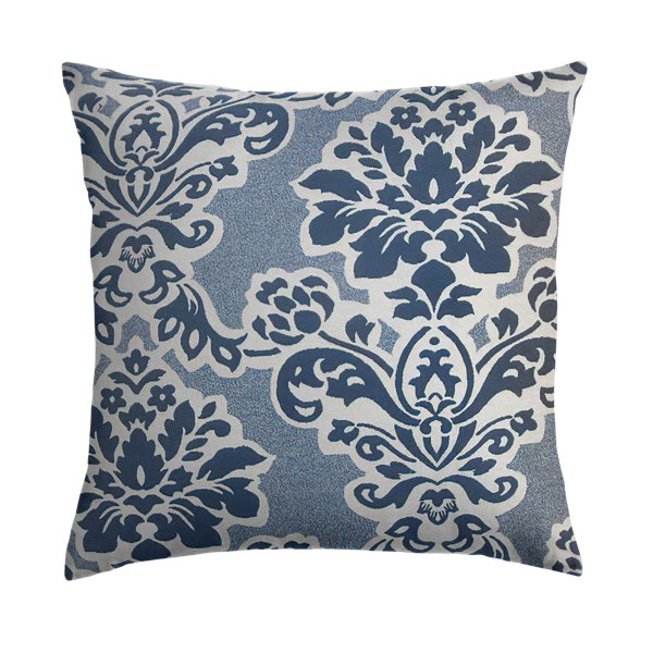 The Pillow Collection Damask Cotton Blend Reversible Throw Pillow | Wayfair