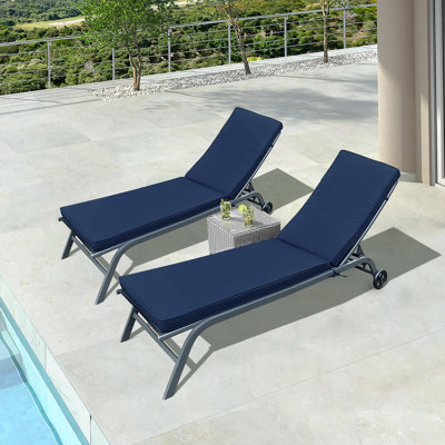 2Pcs Set Outdoor And Indoor Lounge Chair Cushion Replacement For Patio Furniture, Enhancing Comfort And Relaxation In Any Setting