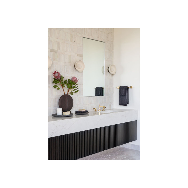 Pinna Paletta® Sink Faucet, Low Spout, Lever Handles, Unlacquered Brass