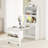 33.5" W Multifunctional Buffet With Hutch, Foldable Dining Table-886629193