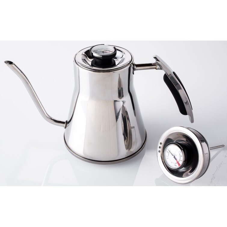 BUYDEEM Gooseneck Electric Pour-Over Kettle, Stainless Steel
