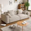 Canapé modulaire 86,61 po 100% polyester-108596376
