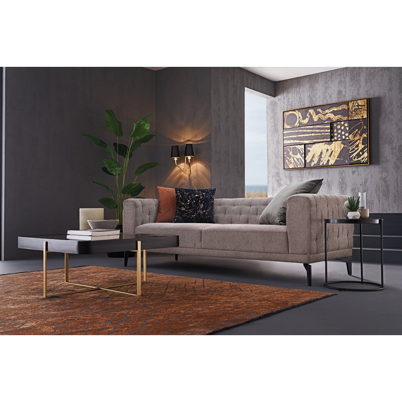 Mayreni Glass Top Coffee Table
