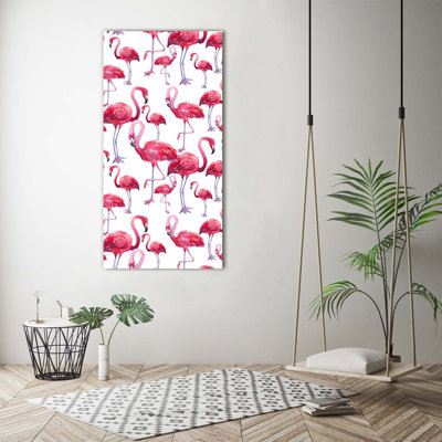 Flamingos - Wrapped Canvas Print
