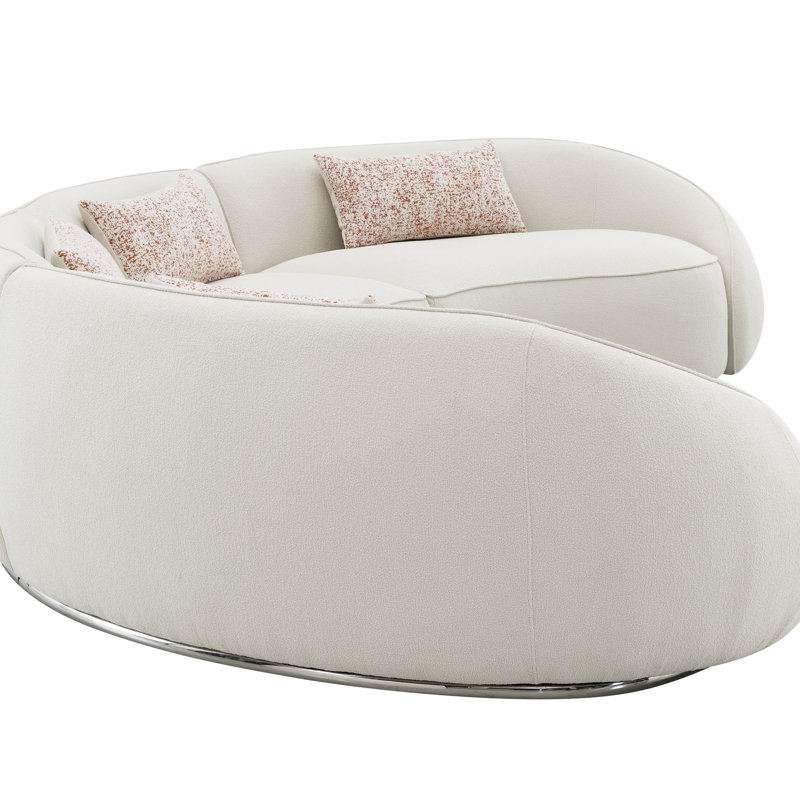 Canapé modulaire Boucle avec 3 coussins