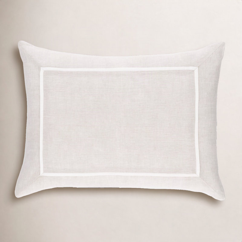 Keaton Linen Sham, Standard, Natural