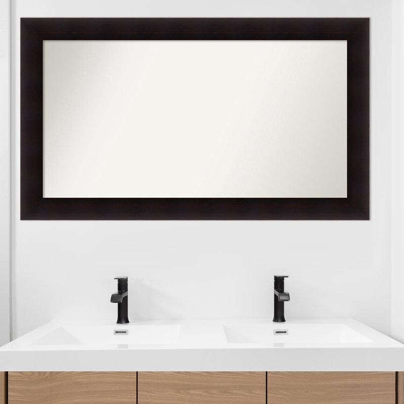 Miroir mural Jillissa, Rectangle, Noir, 27,75 po x 47,75 po
