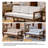 Outdoor Solid Wood Patio Sofa-274568820