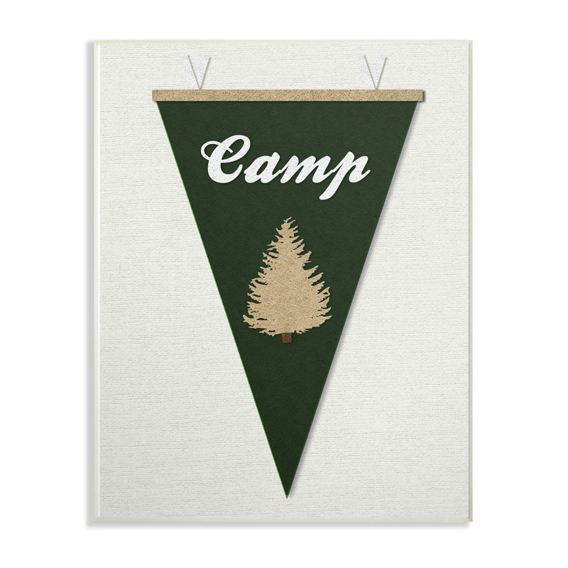 Art encadré Ambrose Camp Pennant, H 18,5 po x l 12,5 po x P 0,5 po