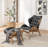 Jeyshan Upholstered Tufted Lounge Chair and Ottoman-1580073918