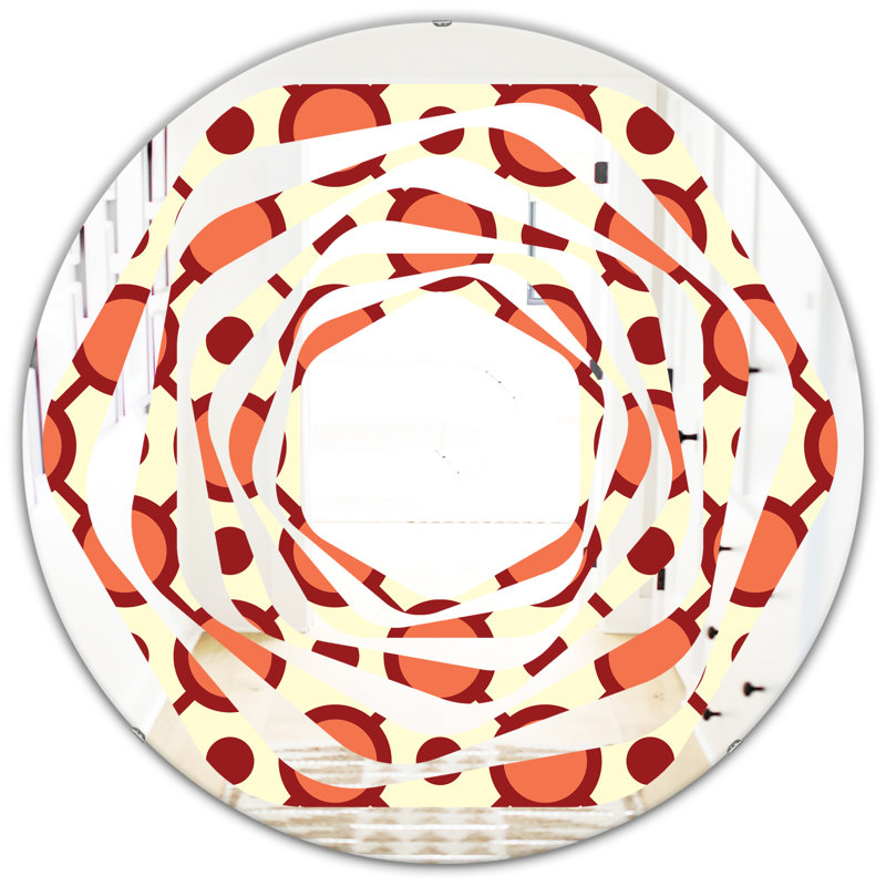 Miroir mural Whirl Abstract, 23,6 po x 23,6 po
