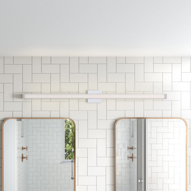 Lonan Dimmable LED Bath Bar, Polished Chrome