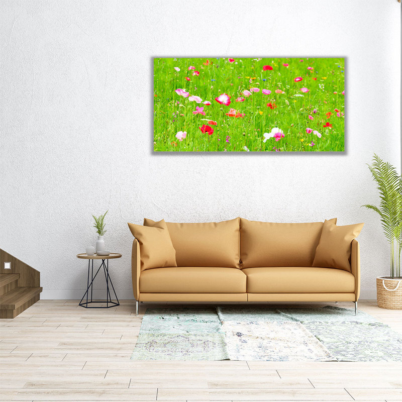 «Meadow Flowers», reproduction d'art sur toile, H 24 po x l 48 po