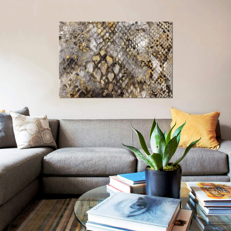 « serpent skin », impression sur toile, H 8 po x l 12 po x P 0,75 po
