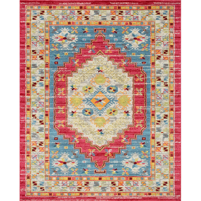 Larrick Oriental Indoor Rug, Rectangle 7'10" x 10'