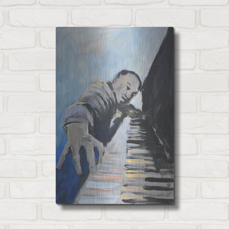  «Hear To The Music 2» par Allayn Stevens, art mural en métal, 16 po x 24 po, H 24 po x l 16 po