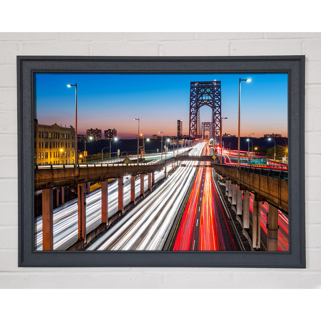 George Washington Bridge - Einzelner Bilderrahmen Kunstdrucke