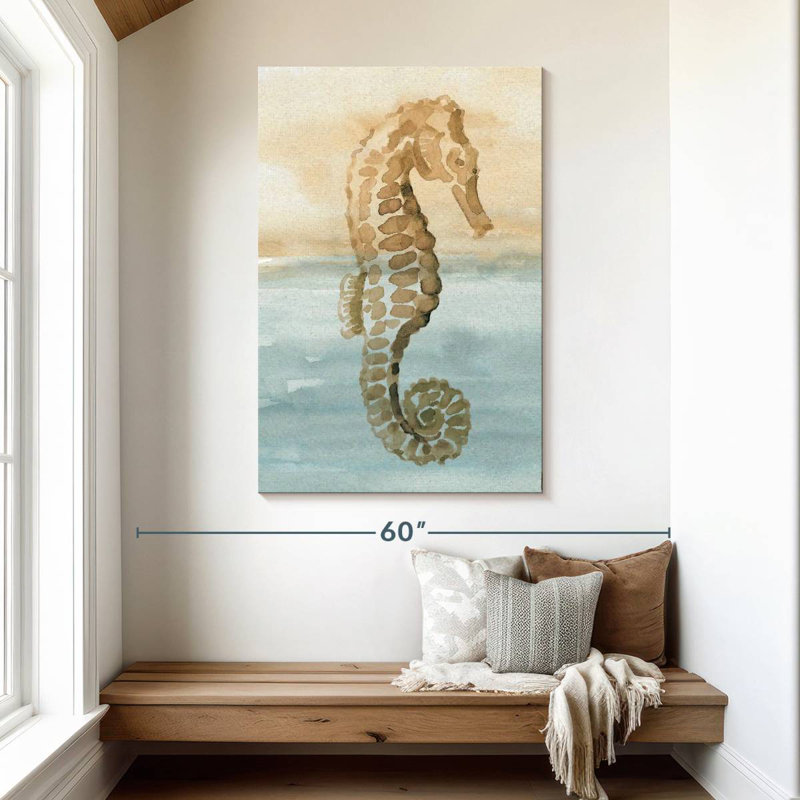 Brampt paisible sable et mer, H 48 po x l 32 po
