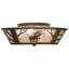 Rustic Lodge 4 - Light Flush Mount