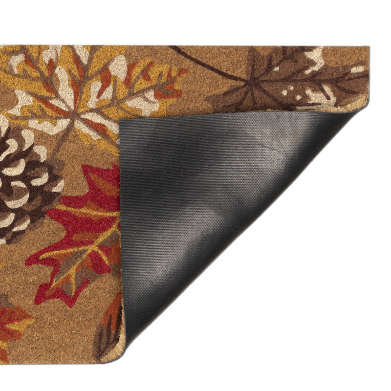 Jaylnn Non-Slip Thanksgiving Outdoor Doormat, 18" W x 30" L