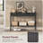 32.3"Tall Console Table with 3 Drawers and Open Storage Shelf