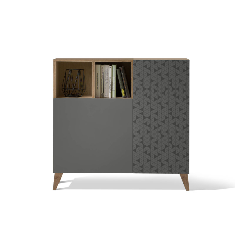 14 Pair Shoe Storage Cabinet, Walnut