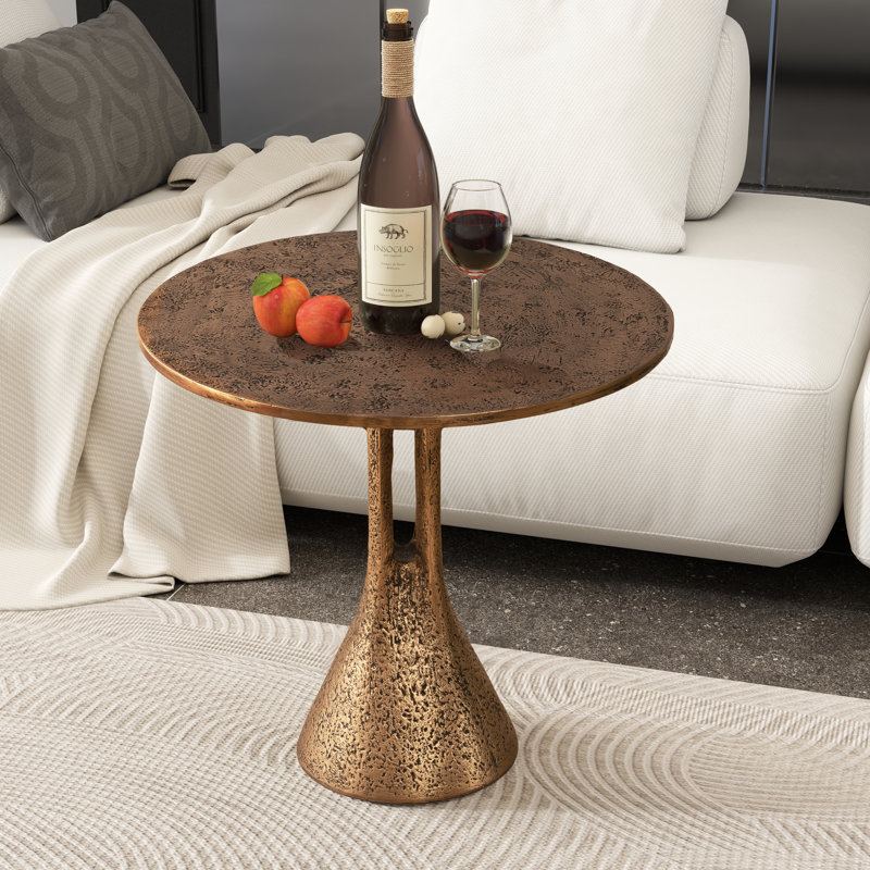 Table basse ronde, H 22,05 po x L 23,62 po x l 23,62 po 