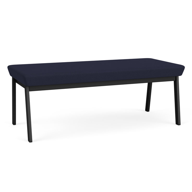 Banc en métal Newport, Noir, Bleu marine Open House