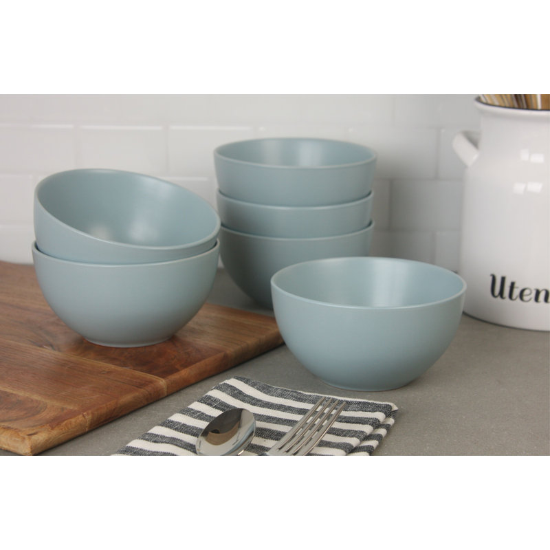 Bol à céréales 16 onces Wazee Matte, Bleu minéral