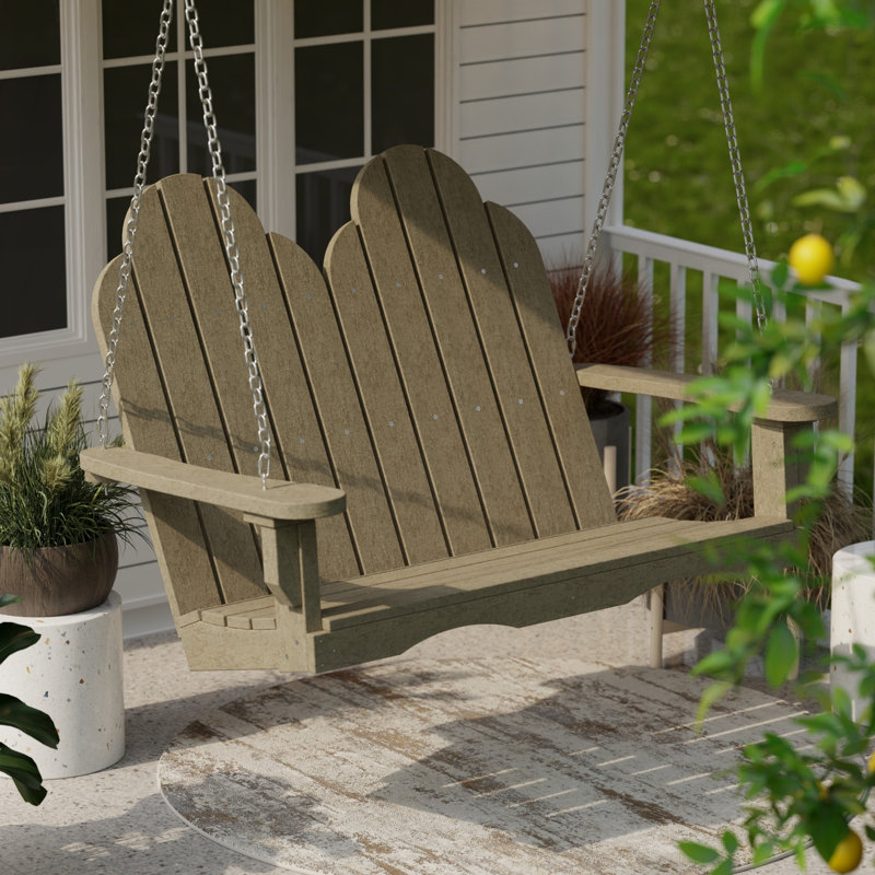 Balancelle classique Adirondack, Bois patiné