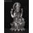 4 Inch Small Blessing Goddess Lakshmi Silver Plated Brass Statue